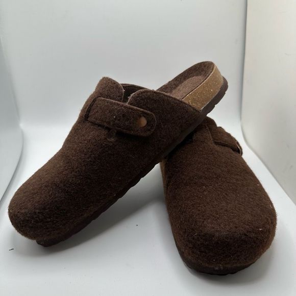 CUSHIONAIRE Womens Clog 8.5 BROWN WOOL - Picture 7 of 7